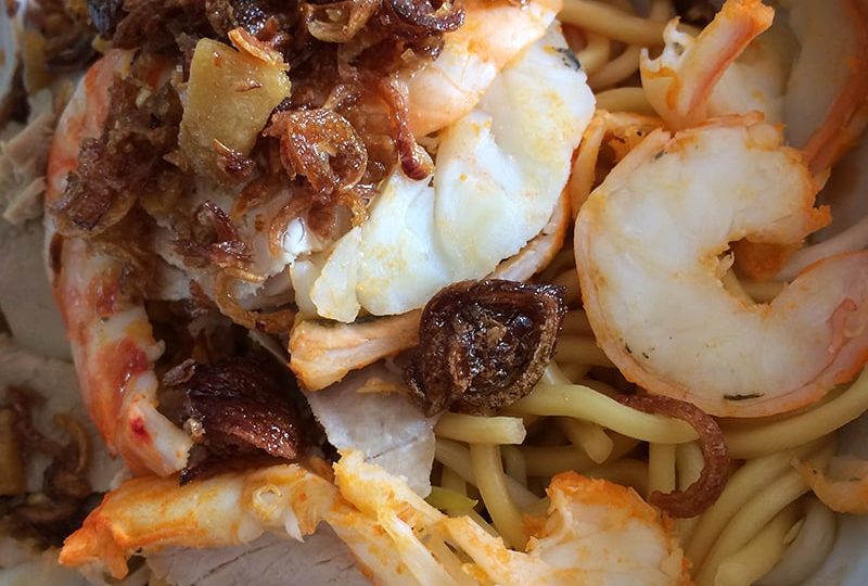 545 Whampoa Prawn Noodles @ Tekka Food Centre Branch Close up whampoa prawn noodles